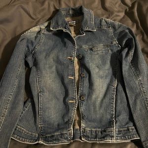 Y2K Vintage Silver Jeans Denim Jacket